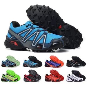 2021 Cruz de velocidad 3 CS Jogging Mens Running Shoes SpeedCross 3s Runner III Black Green Trainers Men Sports Sneakers Chaussures Zapatos 40-46