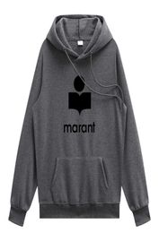 2021 Lente en Herfst Nieuwe Men039s Marant Hoodie Casual Sweatshirt Met Capuchon Print Unisex Casual Trui Met Lange Mouwen Q08312994615