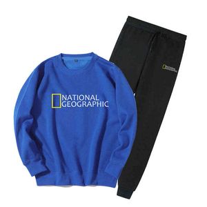 2021 lente herfst mannen met rits locomotief hoodie grafische extra grote hoodies + broek hoge kwaliteit jogging sweatshirt mannen sets G1217
