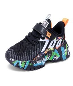 2021 Spring Kids Sport Shoes para niños que corren zapatillas de deporte casual para niños transpirables
