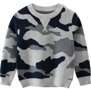 2021 printemps nouveaux produits vêtements pour enfants chandail pour enfants camouflage moyen et petit enfants hauts bébé vêtements Y1024