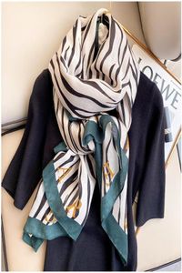 2021 Lente zomer Korea Fashion Nieuwe vrouwen Slik vrouwelijk printpatroon Casual volwassen losse lange sjaals1888213
