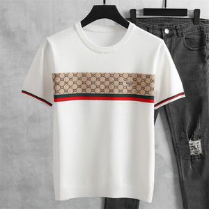 2022 printemps été luxe pull T-shirt Europe Paris tricots T-shirt mode broderie abeilles hommes femmes coton à manches courtes T-shirt