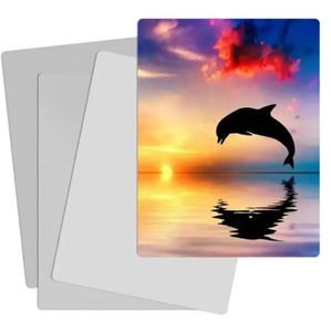 Sublimation Blanc Aluminium Photo Panneau Impression Métal Peinture Sublimation Feuille Disque Photo DIY Cadre 20x30 cm GG01