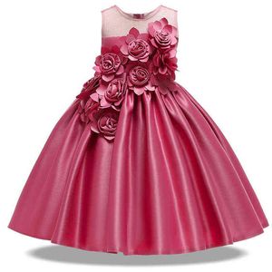 2021 été bébé fille robe de soirée enfants robes pour filles enfants élégant anniversaire princesse robe robe de mariée 10 ans Vestidos G1129
