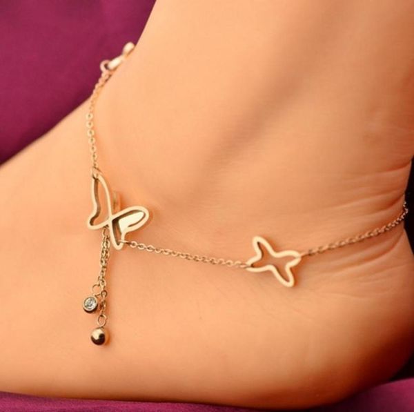 2021 Été Plage Jambe Bracelet Papillon Pendentif Bracelets De Cheville Chaîne De Pied Pour Femmes Fille Charmes Pieds Nus Sandales Bijoux Pas Cher 3195219