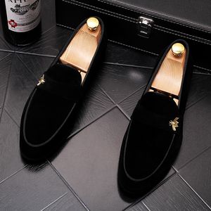 concepteur d'été Hommes Groom Robe chaussures coiffeur broderie De Luxe Plat Marche Partie Chaussures