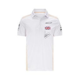 2021 Summer F1 Polo Formula One Racing Suit Polo T-shirt à revers de grande taille peut être personnalisé avec le même tissu Lando Norris2682