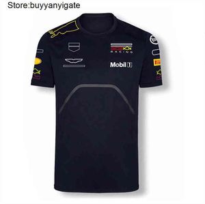 2021 été F1 col rond T-shirt maillot de course Formule 1 grande taille peut être personnalisé Max Verstappen le même clothing267Z
