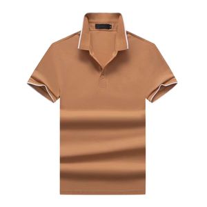 2021 Diseñador de moda de verano para hombres TeesPolos camiseta de manga corta original sola camisa de solapa Paquete gratuito correo lateral M-3xl en ropa de hombre