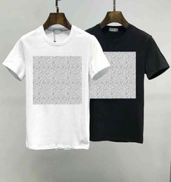 2021 Été pour hommes T-shirt Fashion Simple Pure Coton Pure Black and White couples Vêtements Casual High Quality Lettre broderie M2XL9679474