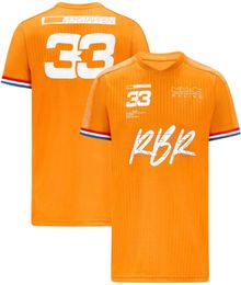 2021 Été Nouveau F1 Formule One Costume de course Championnat du monde Polo Tshirt Grand Verstappen Clothing personnalisable1795891