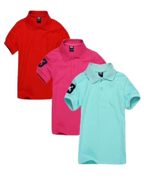 2021 Été Polo Baby Tshirt Kids Vêtements Broderie Horse pour garçons Girls Tops TEES ENFANTS039S Shirts à manches courtes9332688