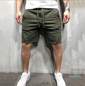 Pantalones cortos de verano para correr, ropa deportiva de Hip Hop, pantalones de chándal de Color sólido, 2021