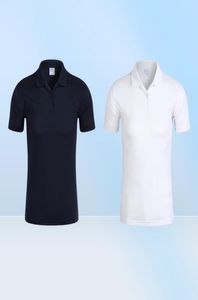 2021 Style d'été blanc noir classique grand petit crocodile Polo broderie Short Shirt Pure Color Casual Mens Bapel à 5927369