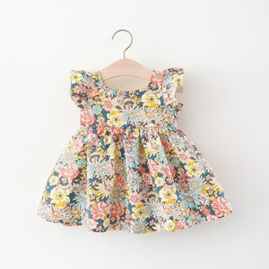 2021 été enfant en bas âge filles robe pour bébé mignon imprimer 1 an anniversaire princesse robes nouveau-né bébé fille vêtements vêtements pour bébés Q0716