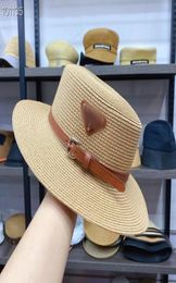 2021 Sommer Damen Designer Eimer Hut gestrickt große Designer Sonnenhüte für Reisen hochwertige Mode Dame Luxus Sunhats9596736