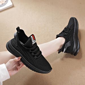 Zapatillas de correr súper ligeras y transpirables para hombre y mujer, deportivas tejidas en negro, blanco, rosa, gris, zapatillas informales para parejas, EUR 35-41 WY01-F8801