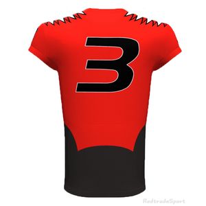 Mens Blue Red Black White Purple Stitched Football Jerseys Custom Any Name Number Goede Kwaliteit Shirts S-XXL Haidao