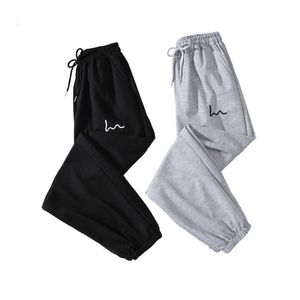 2021 Pantalons de survêtement Femmes Baggy Noir Gris Pantalons de sport pour femmes Joggers pour femmes Jambes larges Streetwear Taille haute Pantalon femme Q0801