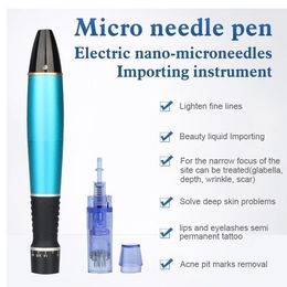 2021 Taibo Micro Naald Pen Elektrische Nano-Microneedles Schoonheid Machine Litteken Removal Anti-Puffiness Importing Instrument voor thuisgebruik