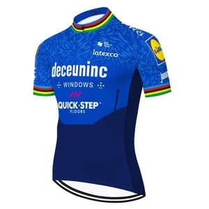 2021 Team Quick Step Maillot de cyclisme Été à manches courtes VTT Vélo Vêtements de cyclisme Maillot Cyclisme Homme Racing Vêtements de vélo351K