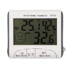2021 Temperatuurvochtigheid LCD Digitale Thermometer Hygrometer Meter W / Wired Externe Sensor Electronic