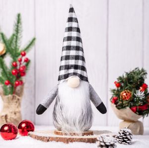 2021 La dernière poupée de Noël à carreaux Poupée Nordic Wind Rudolph Forest Old Man Ornements