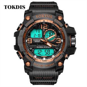 2021 De nieuwste top luxe merk mannen buitensporten Waterdichte horloge Dual Display Multifunctionele Quartz Horloge Relogio Masculino G1022