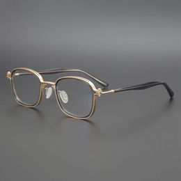 Lunettes carrées Vintage en acétate de titane pour hommes et femmes, monture rétro, optique, myopie, Prescription, Oculo258K, 2021