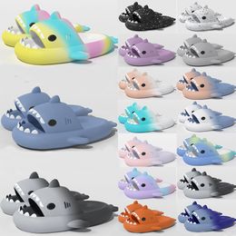 haai dia's Slippers sandalen heren dames Tie Dye bule haze regenboog mode buiten Nieuwigheid Slippers Strand Indoor Hotel sport sneakers maat 36-45