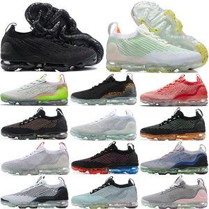 2021 TOP Zwart Multi Color Gebreide Hardloopschoen Safar Pure Platinum Dames ademende sneaker Triple Black Heren Designer Schoenen Eur 36-45