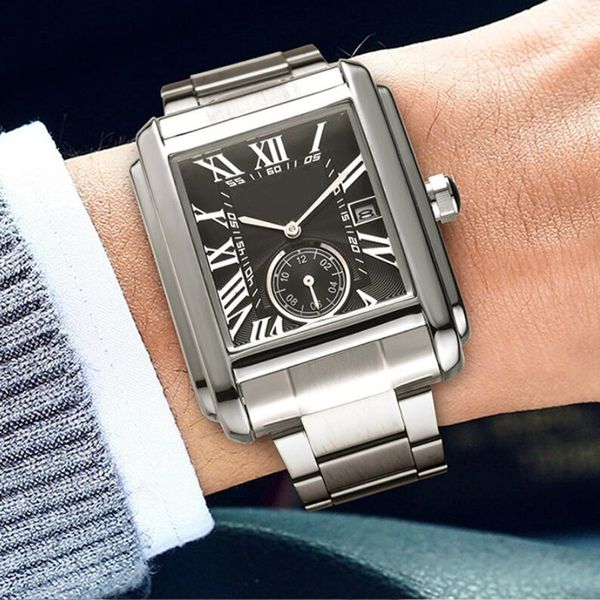 2021 top marque homme montre de luxe dame montre haute qualité argent hommes bracelet montre-bracelet quotidien étanche femmes horloge à quartz réservoir-must designer reloj Dropshipping