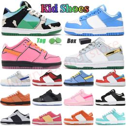 Designer peuter schoenen Kids Low With Box Boys Sport Girls Baby Sneakers Trainers Running Schoen SCHOOL SCHOOG JOUD JUCHTE PUDDLER ZUUWEN