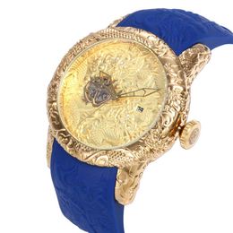 2021 Top Mens horloges ta nieuwe luxe mode Watch Gold Ssangyong Dial Sport polshorloges voor mannen Quartz Rubber Strap Montre Homme1935