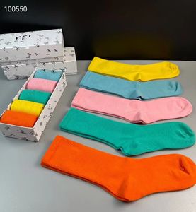 2023 Top Designer Men and women Cotton printed embroidery socks brands Luxury Sports autumn/winter long socks fashion colorful happy socks hosiery 5pcs/lot with box