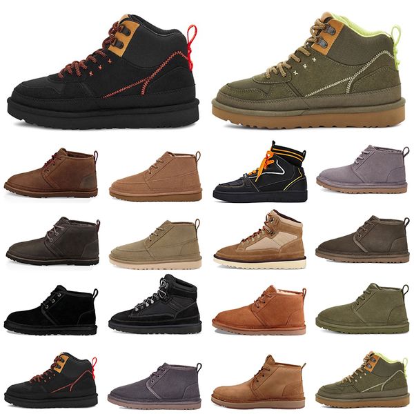 2021 Top Qualité Designer Chaussures Highland Hi Heritage Avalanche Neumel Hommes Femmes Classique Neige Cheville Bottes Arc Court Fourrure Botte Hiver Noir Châtaigne Mode Baskets