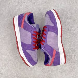 2021 Topkwaliteit Mannen Vrouwen Lage Raspberry Purple Basketbal Schoenen Luxe Designer Mode Jongens en Meisjes Running Casual Sneakers met