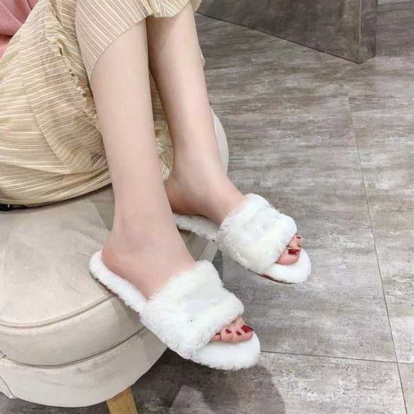 2021 Top Mujeres Sandalias Maomao Zapatillas Bordado Diseñadores Diapositivas Sandalia Flip Flops Rayas Playa Cuero Goma Flor Zapatilla Mocasines con caja 35-40