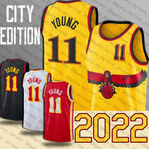 11 5 Trae Young Dejounte Murray Basketball Jersey 2022 Dr King Thorwback Spud 4 Webb Maillots Tatum LaMelo Ball