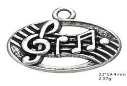 2021 Treble Clef Charms Antique Argent Plaqué Huitième Seizième Musique Note de Musique DIY Alliage Pendentif Autres bijoux personnalisés9529679