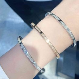 2021 Trend 100% Sterling Verzilverd K Gold Stars Love Armband Hoge kwaliteit luxe sieraden voor mannen en vrouwen