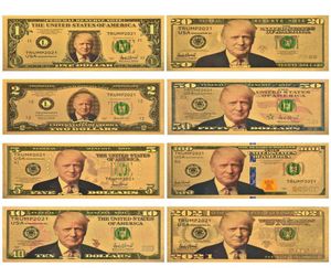 2021 Trump Herdenkingsmunt Goudfolie Bankbiljet 2024 Presidentiële Campagne Kantoor Creatieve Munten3949676