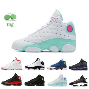 Chaussures pour enfants garçons filles enfants jeunes pour tout-petit basket-ball basket-ball Aurora Green Black Cat Bred Court Purple Flint Inverse Il a un match History of Flight