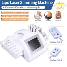 2021 conception Unique amincissant la Machine Lipolaser Bodyshape Laser Lipo pour le poids réduire la double longueur d'onde 650nm 980nmr CE