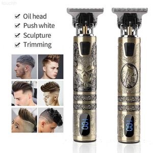 2021 USB Clipper Professional Electric Barber Shaver Trimmer Beard 0mm Hair Cutting Machine for Men X0625 L230823