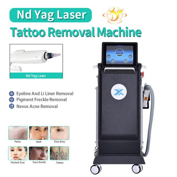 Équipement de beauté multifonctionnel 2022 Manuel d'utilisation approuvé Nd Yag Laser Skin Mole Removar Machine Pico Second Tattoo Removal Equipment212