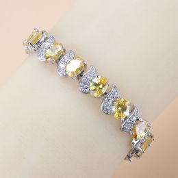 2021 Vintage accessoires 925 Sterling zilveren fijne gele edelsteen bedelarmband en armbanden voor vrouwen sieraden maken