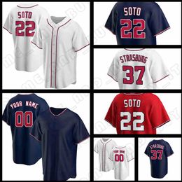 2021 Washington 22 Juan Soto Jersey 31 max Scherzer 37 Stephen Strasburg Baseball Jerseys 7 Trea Turner 6 Anthony Rendon Sanchez Corbin Hudson Sanchez Hommes Custom