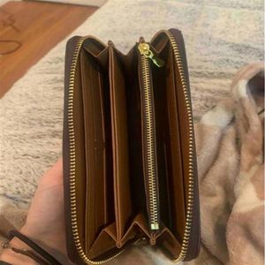 2021 Hele merk Wallet Designer Dames Purse Cowhide Wallets Mens Letter Holten Pocket Bag No Box304M274W